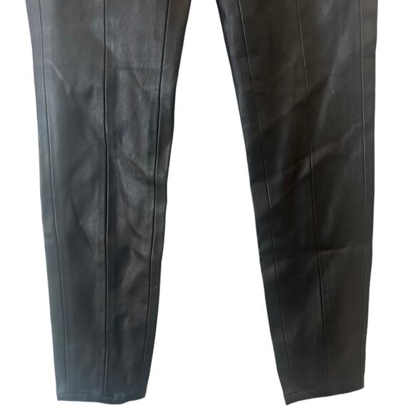 NWT Blank NYC Vegan Leather Side Zip Pull On Leggings In Black Size 25 - Picture 7 of 13